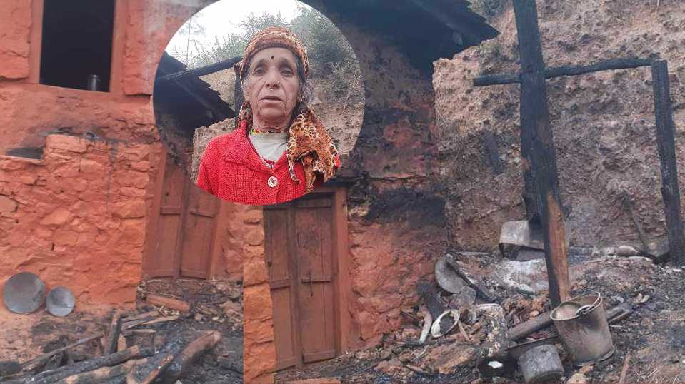 पाटन -१ डङसिलीकी एकल महिलाको भान्साघरमा आगलागी, घर बचायो