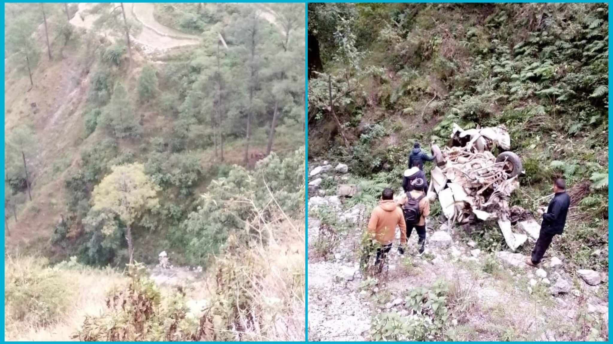 सिगासको डुँडै नजिकै जिप दुर्घटना