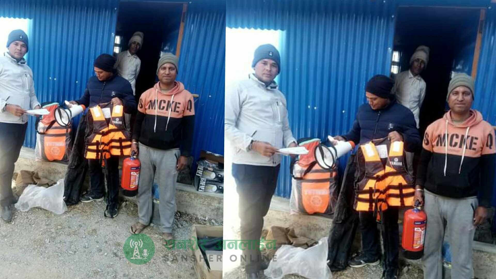 सिगासले शिवलिङ प्रहरीलाई विपदजन्य सामग्री उपलब्ध गरायो