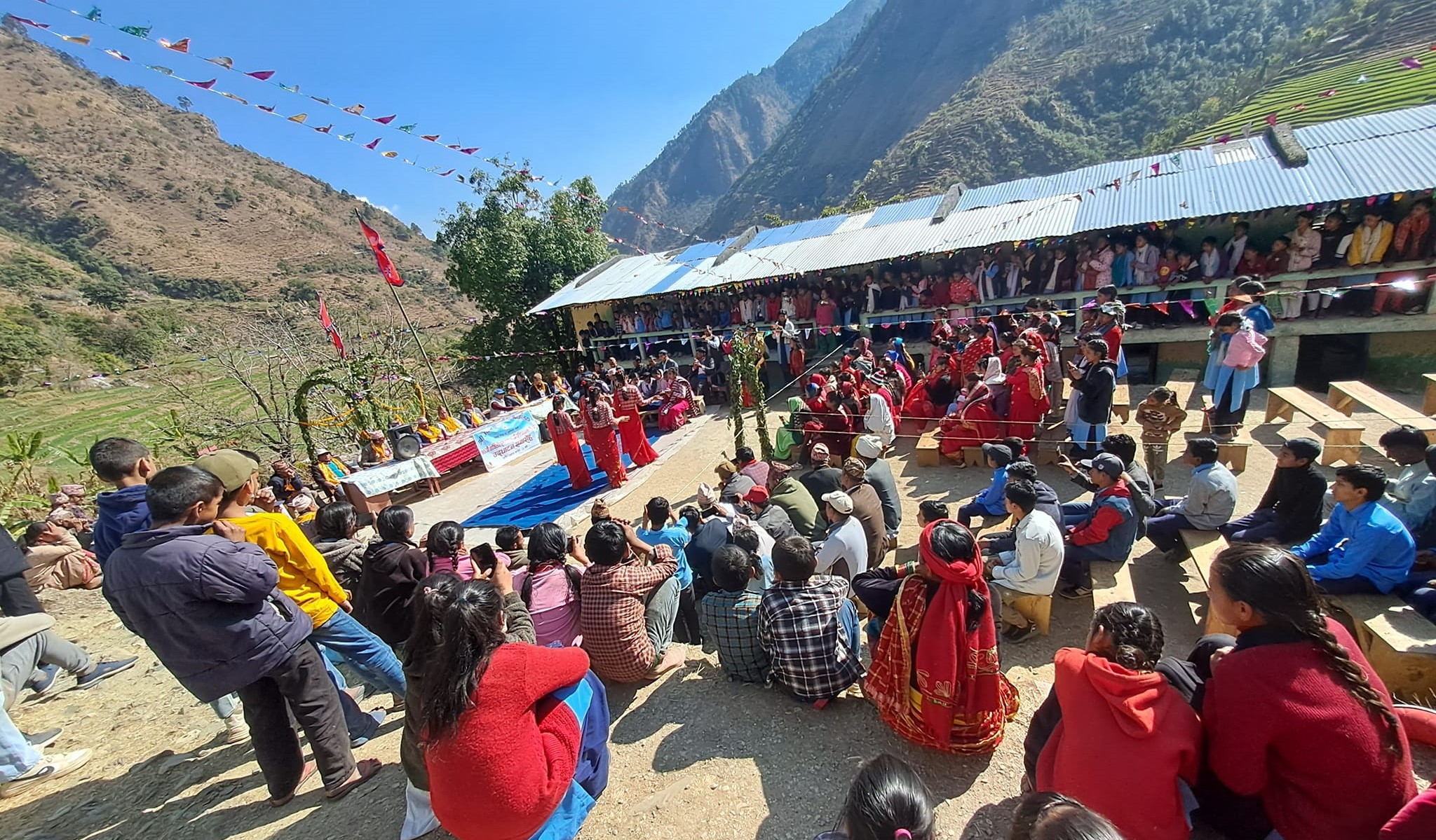 सिगास ९ स्थित उदय माध्यमिक विद्यालयको ७० औँ वार्षिकोत्सव सम्पन्न, सरस्वती पूजा पनि मनाइयो