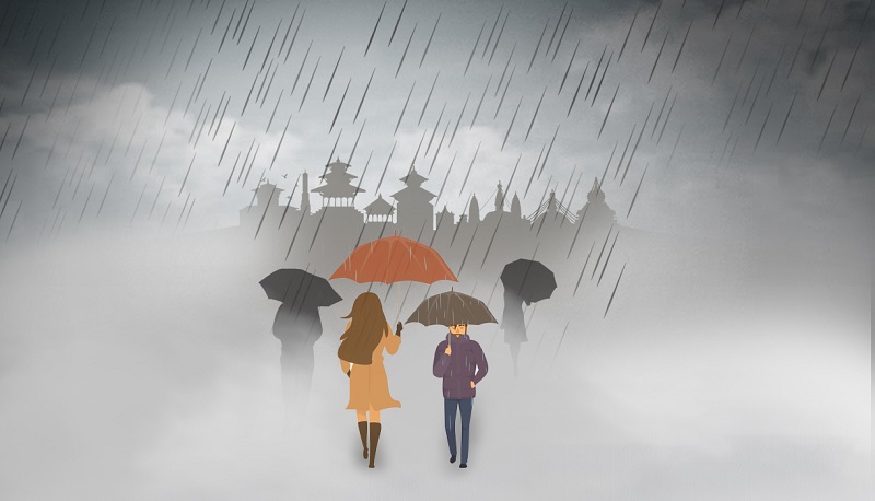 वर्षाले सबै ठाउँको डढेलो निभायो, शनिवारसम्म नै पानी पर्ने सम्भावना