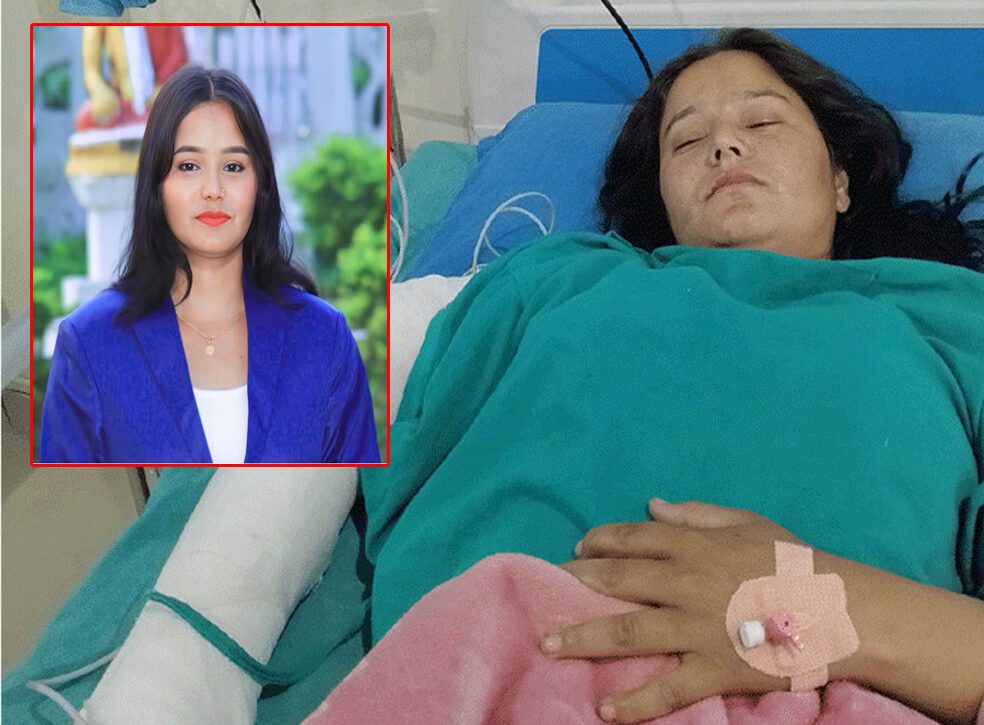 जिपले ठक्कर दिँदा पत्रकार सकुन्तला साउँद घाइते
